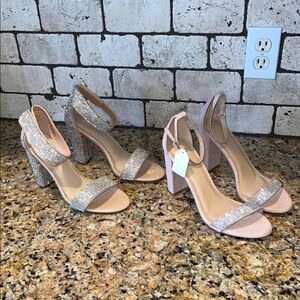 2 for 1 Rhinestone Prom Heels